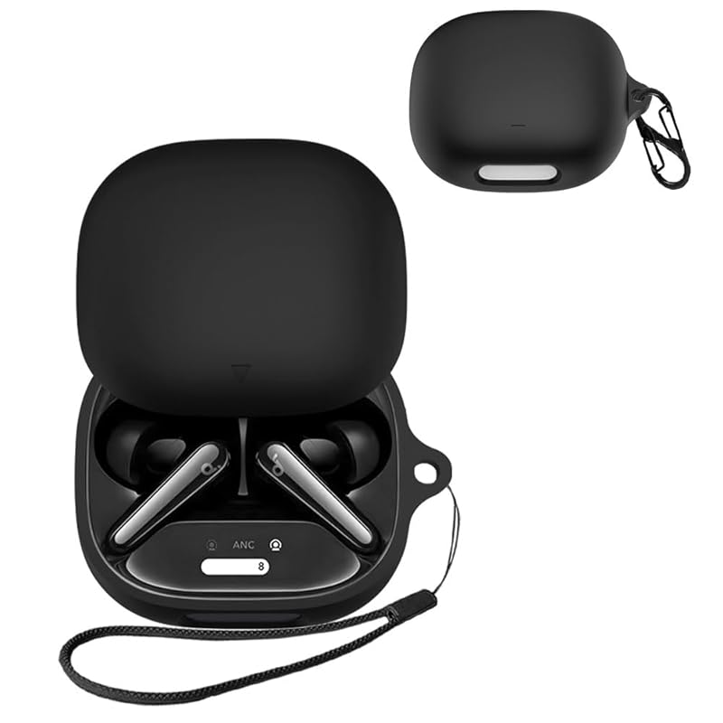 

For Anker Soundcore Liberty 4 Pro case [HVUYAL] Equipped with a hook to prevent loss lightweight Scratch prevention dustproof Hard to get hurt Soft