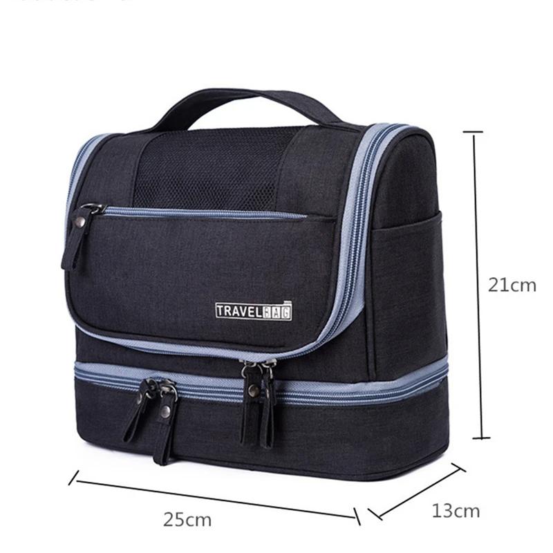 Toiletries Storage Bag Portable Travel Hanging Large Capacity Mildew Proof Dry Wet Separation Cosmetic Package Make Up Organize