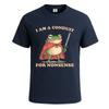 I am a conduit for nonsense funny frog animal mens tshirt party joke tee top