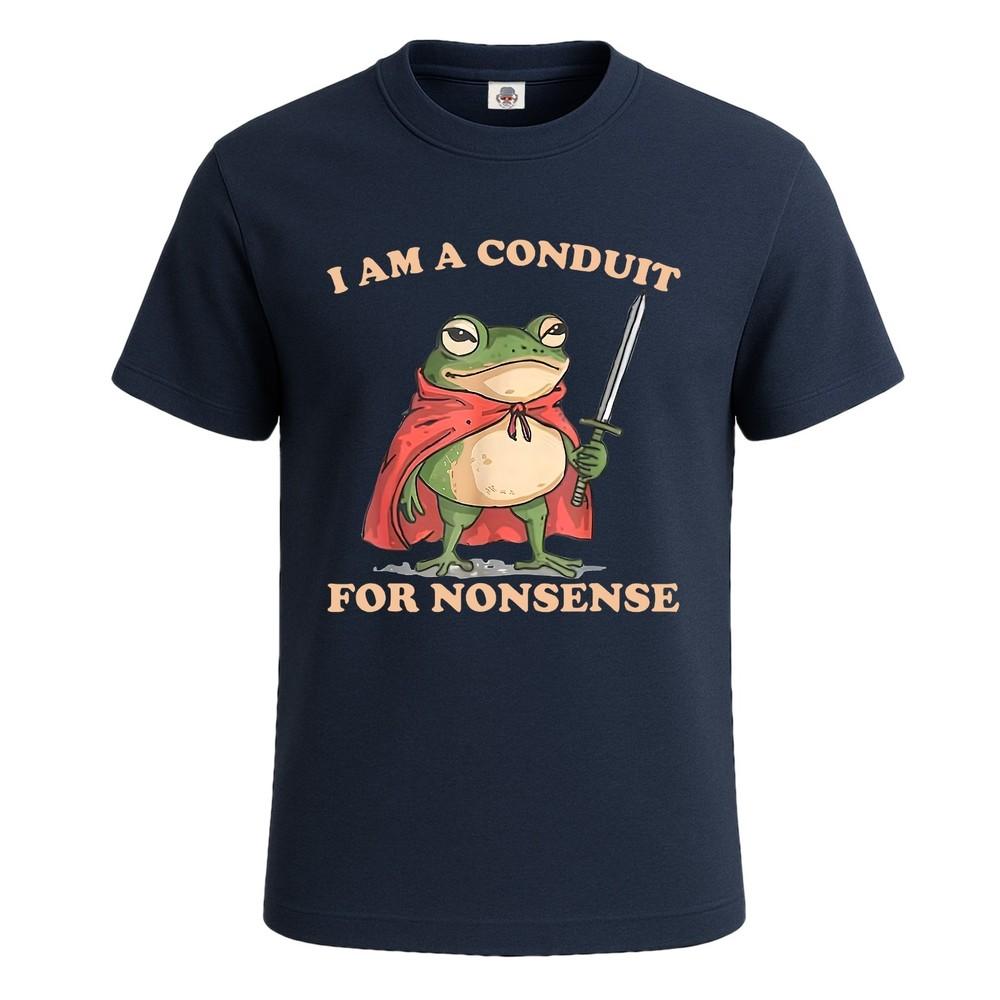 I am a conduit for nonsense funny frog animal mens tshirt party joke tee top