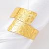 6Pcs Vintage Irregular Shape Napkin Rings Rose Pattern Iron Napkin Holders Clips For Hotel Dining And Home Table Setting