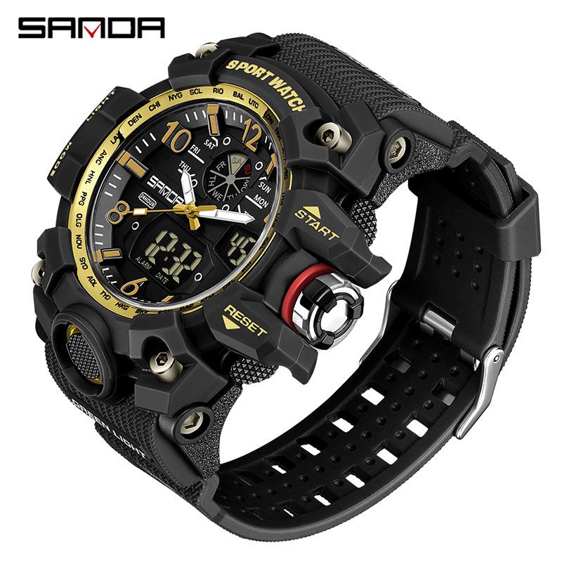 SANDA Watches Creative Sports Electronic Watch Personalised Fashion Electronic Watch