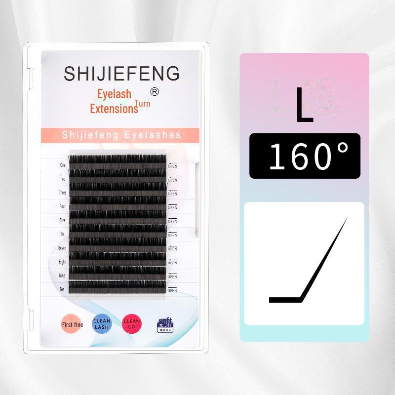 

М які вії Fox L-подібної форми з широким кутом наростання: Китайська краса, одношарове випрямлене волосся, LC/LD 0.15L Curl