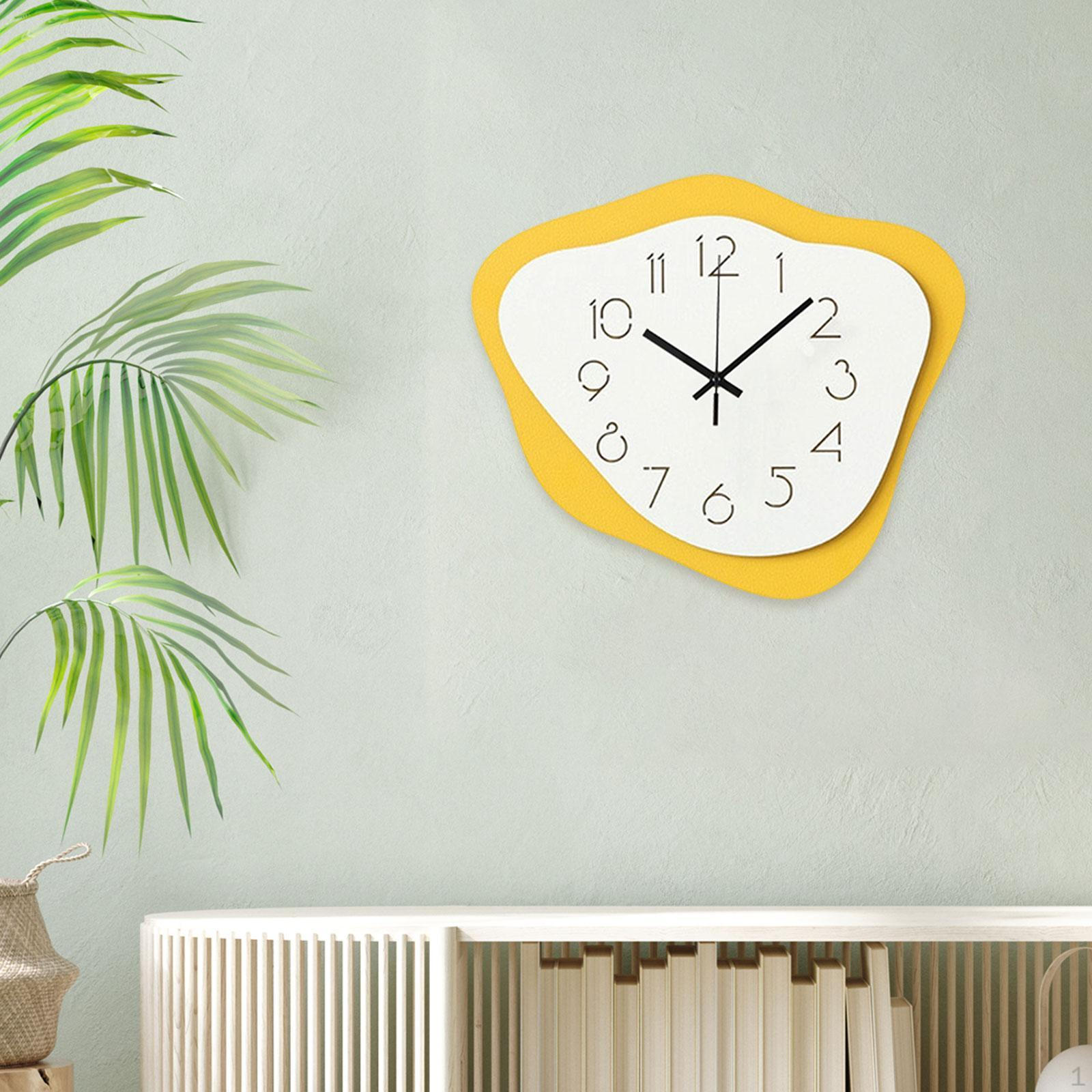 

Acrylic Wall Clock Decorative Timepiece for Office And Home жовтий