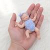 Cloveray 5-inch (12cm) Reborn Doll, Silicone, Full Body, Realistic Baby Doll, for Collection, Gift & Artificial Insulation (Blue)