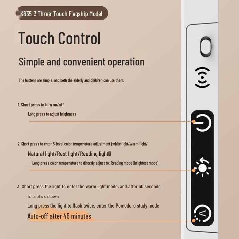 Rechargeable LED Desk Lamp: Eye-Protection, Magnetic, Dual-Use, Perfect for Dorms, Study, and Reading; USB-Powered.