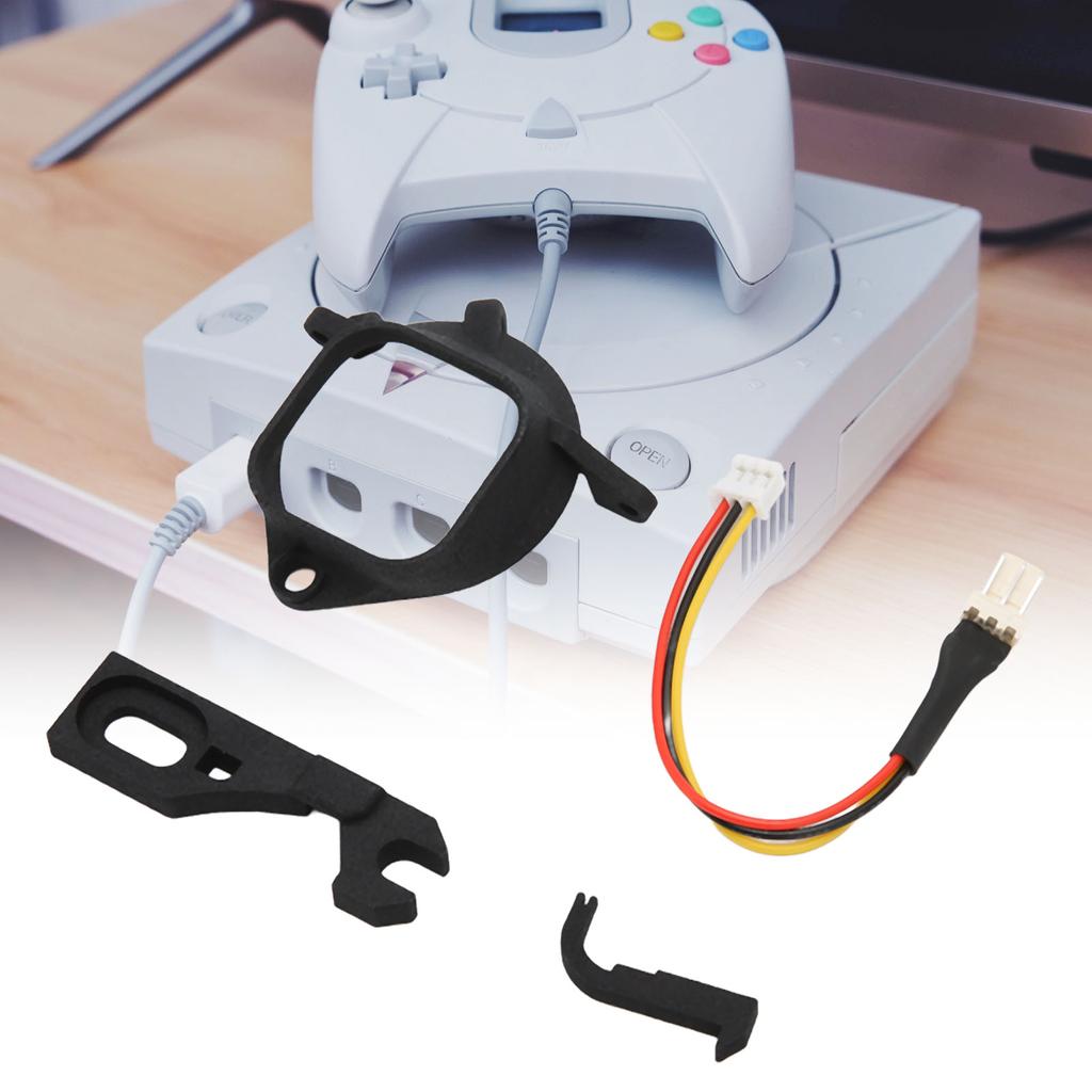 Console Fan 3D Print Mount Kit Replacement Mini Brushless Cooling Fan Bracket for SEGA Dreamcast DC