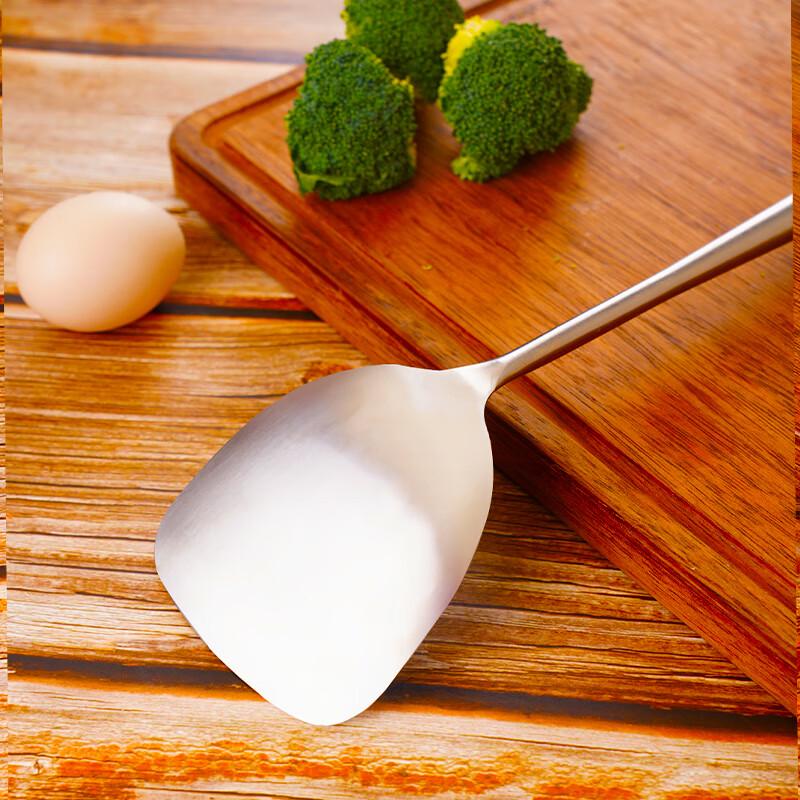 Stainless Steel Cooking Spatula with Wood Handle