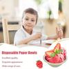 100pcs Disposable Paper Bowls, Leakproof Paper Dish Soup Ice Cream Salad Bowls Party Supplies, Disposable Natural Bowls, Soup Bowls,, Heat Resistant,