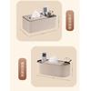 Nordic PU Leather Tissue Box Creative Color-blocked Oval Light Luxury Paper Drawer Multifunctional Table Remote Control Storage