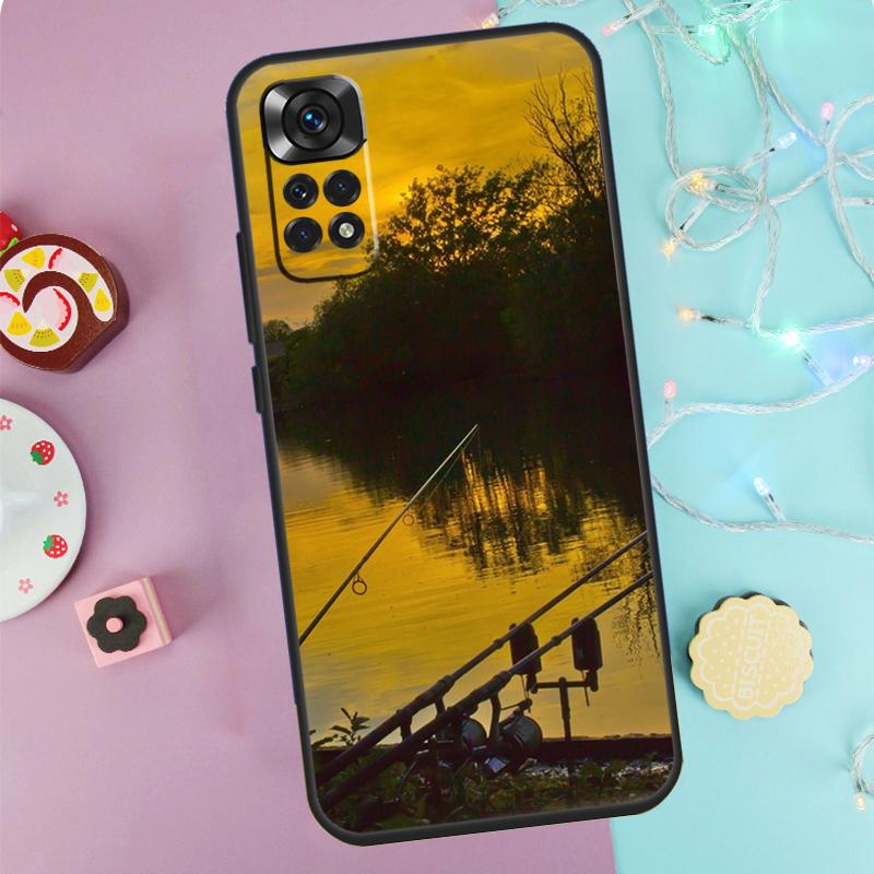 Funda Estuche para Caña de Pescar Para Xiaomi Redmi Note 14 Pro 9 10 11 12 13 9S 10S 11S 12S Redmi 14C 10C 12C 13C Cubierta