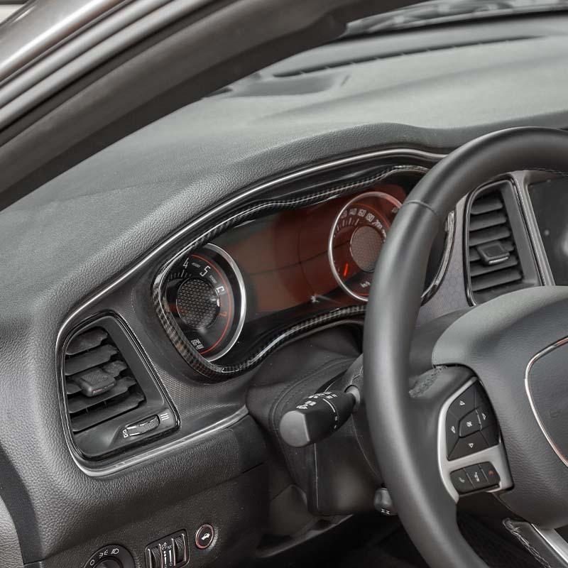Instrument Panel Decoration Protective Cover For  Dodge Challenger 2015 Up Car Interior Accessories