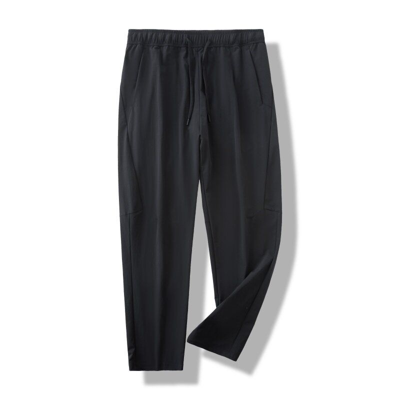 Export Surplus Lightweight Cotton-Feel Quick-Dry Breathable Spring/Summer Men's Stretchy Quick-Dry Tapered Thin Sports Casual Pants