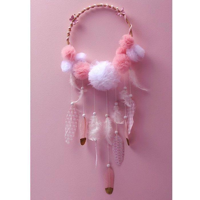 6 PINK FEATHER GOLD TIP GLITTER 11X3.5CM