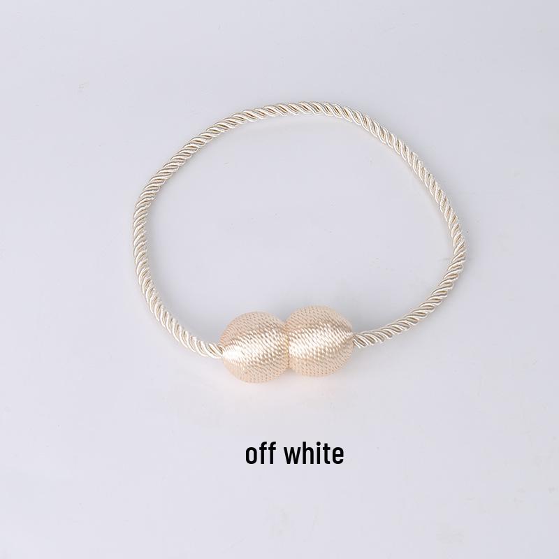 Modern No-Punch Magnetic Curtain Strap & Buckle