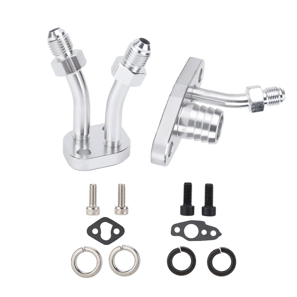 Car Turbo Oil Feed Drain Flange Kit Modification Replacement for CT9 CT12 CT20 CT26 Turbocharger