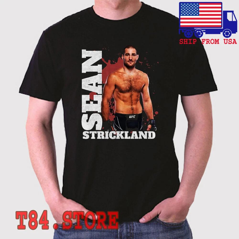 Sean Strickland American MMA Fighter Champ Men s Black Size S to 5XL M