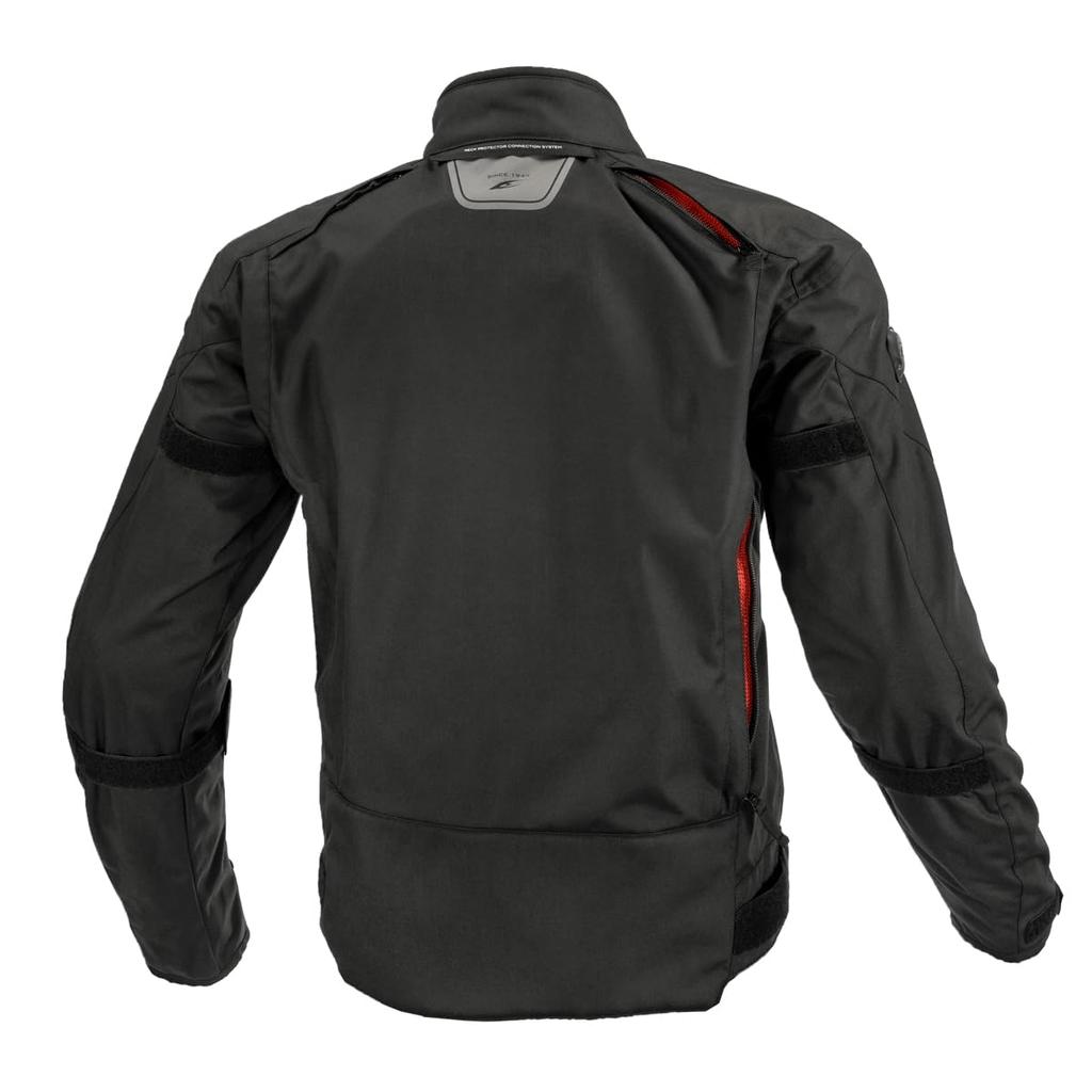 KOMINE Motorcycle Jacket Full Ear System Jacket XL JK-5995 Set, Black/Red, (07-5995)