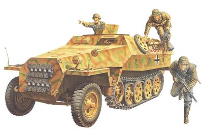 Tamiya Military Miniature Series 195 German Army Hanomag Armored Personnel Carrier D Plastic Model Kit 35195 1/35 No. Ausf. Schützenpanzer