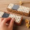 40Pcs Alphabet Stamps Vintage Wooden Rubber Letter Standard Stamp Set For Craft Card Making Planner Scrapbooking Journals