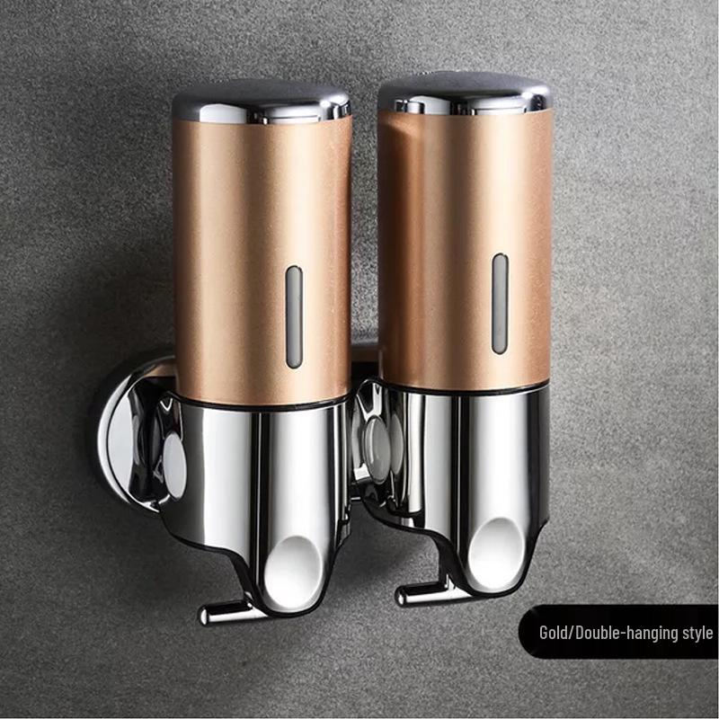 Wall-Mounted Stainless Steel Manual Soap Dispenser for Bathroom