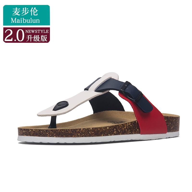 Mode Prägnant Gemischtfarbig Zehensteg Kork Sandalen Damen Schnalle Band Keilabsatz Flipflops Schuhe Frau Rutschfest Strand Gladiator Sandalen 2025