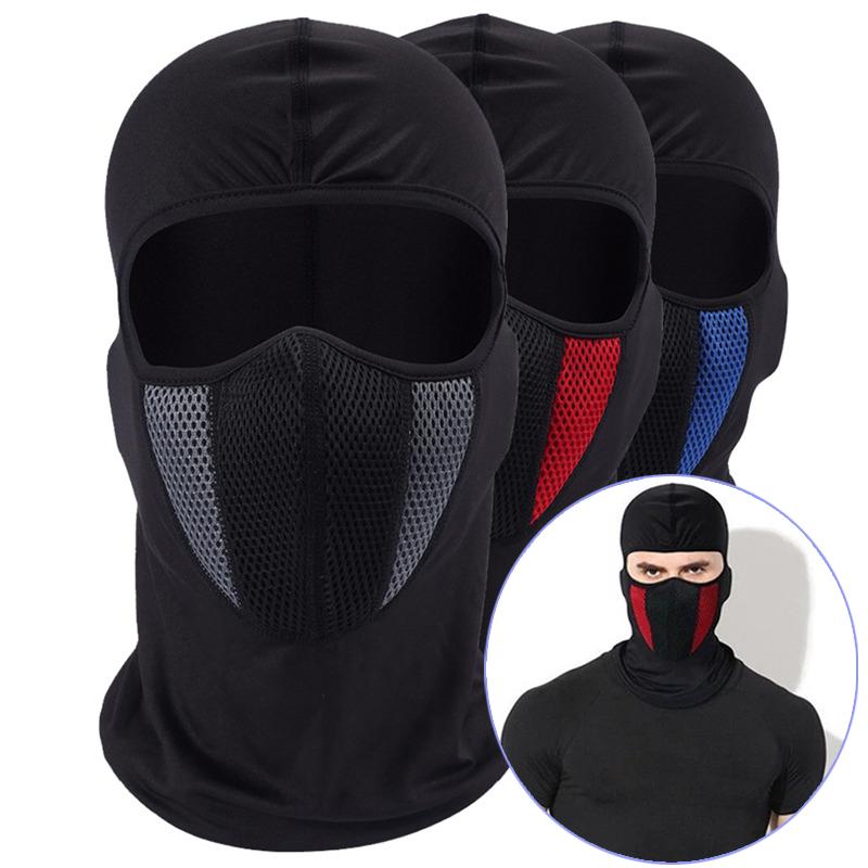 Breathable Balaclava Motorcycle Full Face Masks Skullies Cap Hat Motocross Motorbike Helmet Moto Riding Neck Face Hood Moto Mask