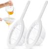 120 200 400 Mesh Kitchen Ultra-Fine Nylon Mesh Strainer Plastic Sieve Filter Spoon For Soy Milk Coffee Milk Yogurt Juice