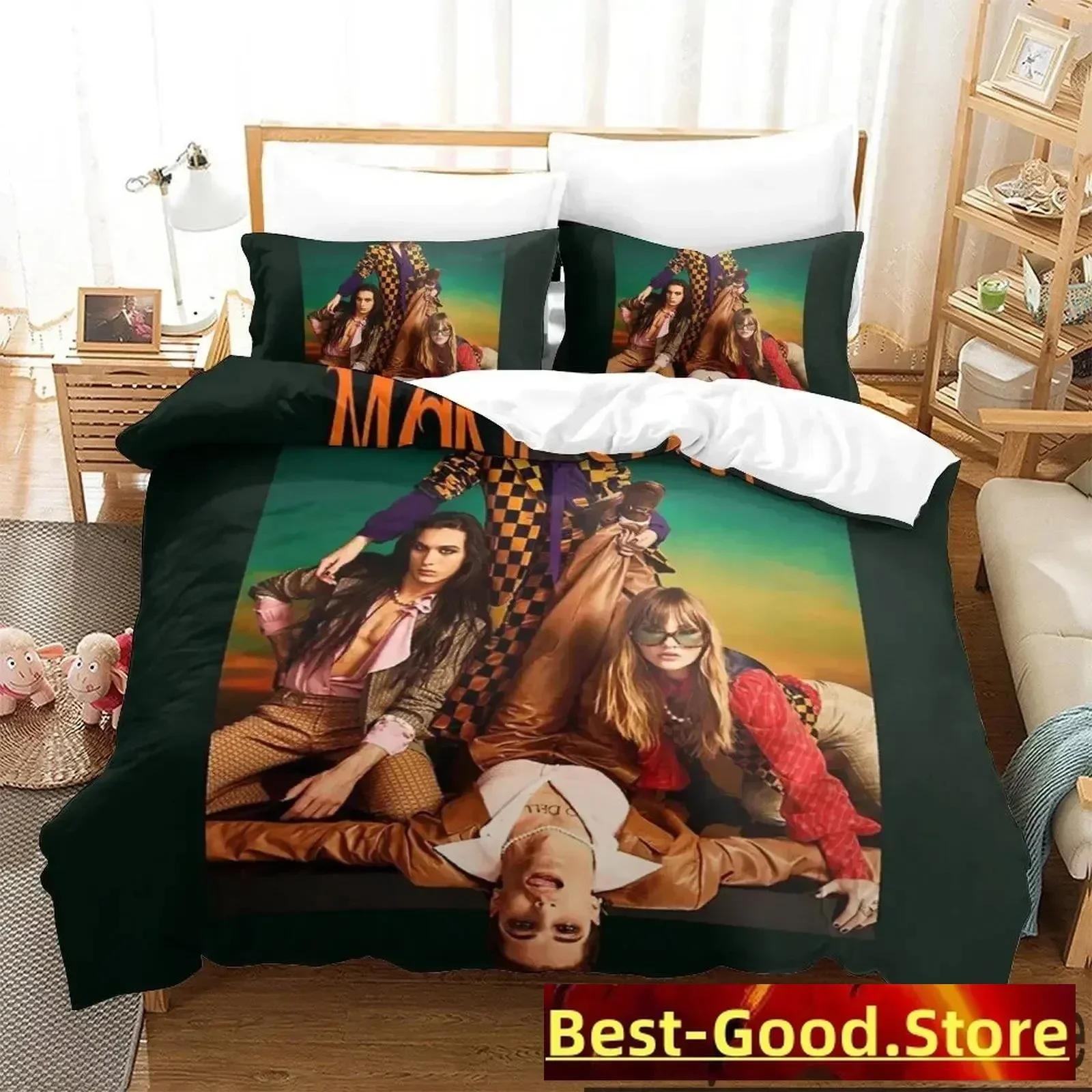 

3D Print Maneskin Bedding Set Boys Girls Twin Queen King Size Duvet Cover Pillowcase Bed boys Adult Home Textileextile 135x200cm