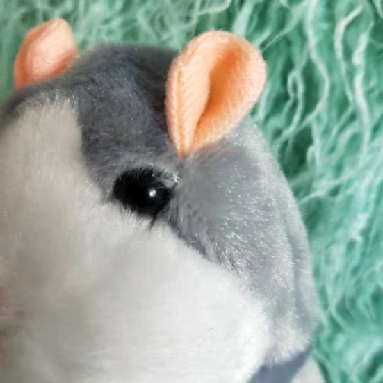 Jucărie de pluș Hamster vorbitor repetă cuvintele tale cu înregistrare vocală și acțiune de mers. Animal de pluș interactiv drăguț pentru copii, cadouri educative distractive
