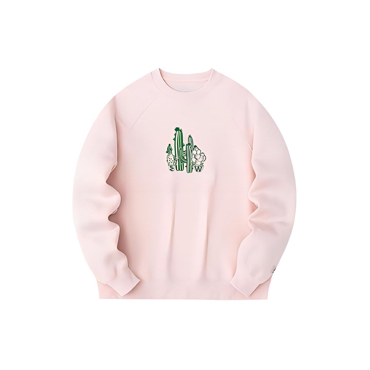 

Anta Толстовка с круглым вырезом и длинным рукавом для активного отдыха, унисекс, цвет «розовый туман» 172428701-3 M