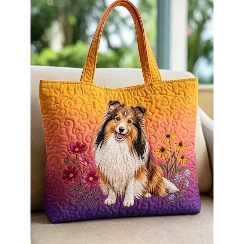 Animal Print Tote Bag - Shoulder Handbag With Zipper Pocket Daily Use Medium Size Street Style