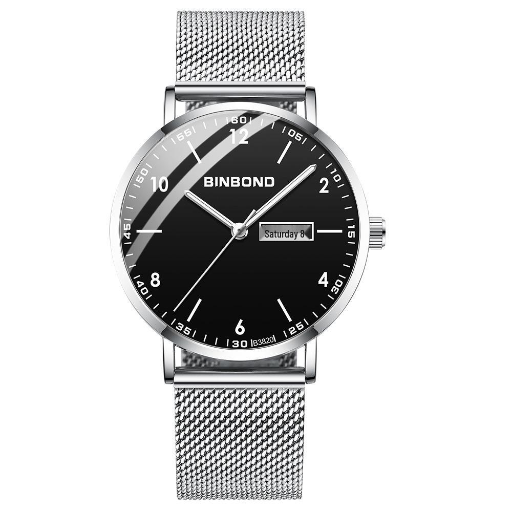 Men's Waterproof Ultra-Thin Quartz Watch - Automatic Mechanical, Trendy for Junior High Students