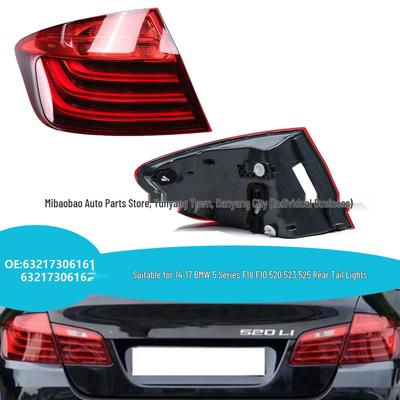 Taillight for BMW 5 Series F10/F18 (2014-2016) Models 520, Part Numbers 63217306161/63217306162.