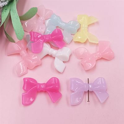 DIY Bowknots Beads Macaron Handmade 10pcs Butterlry 33*24mm Acrylic Fashion Beading Materials  Accessories