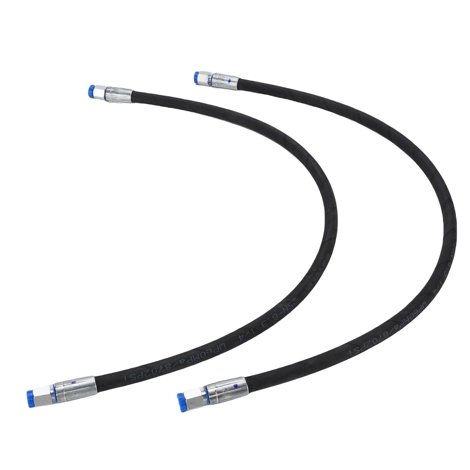 

2 ШТ. Шланги переключающего клапана экскаватора Интерфейс 14 дюймов 60 МПа 8702 фунт/кв. дюйм Шланг дроссельного клапана экскаватора