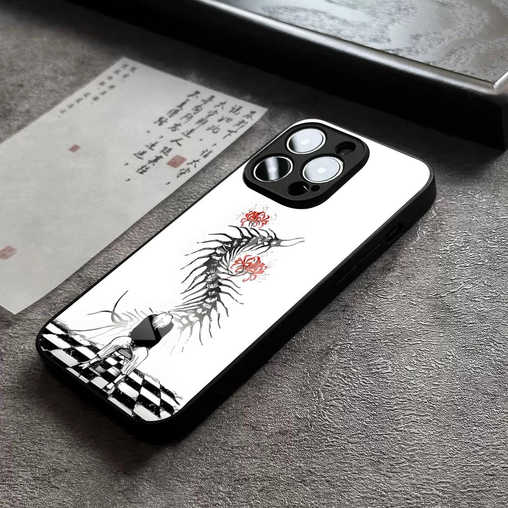 Anime Cool Tokyo Ghoul Phone Case For IPhone 17 16 Pro Max 15 Plus 14 Pro 12 11 13 Mini X XR XS Max SE Glass Cover