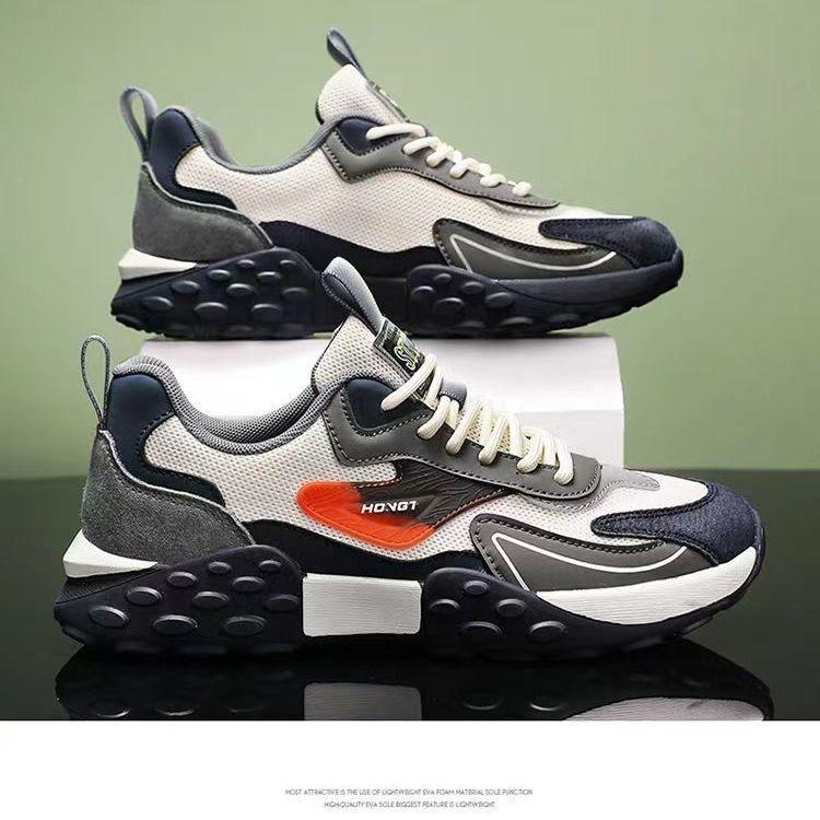 New Men's Shoes Mesh Fashion Low Top Shoes Fashionable Casual Sneakers Men's Comfortable Soft Sole Men's Running Shoes