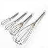 Stainless Steel Spring-Handle Manual Whisk for Eggs, Cream & Flour