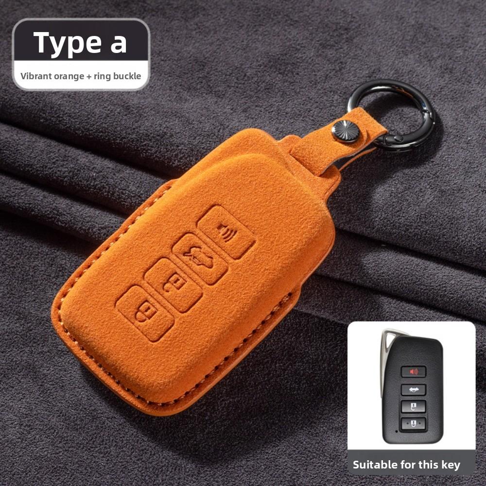 Premium Suede Key Cover for Lexus ES300H NX260 UX LS500 Car Keys Durable and Stylish