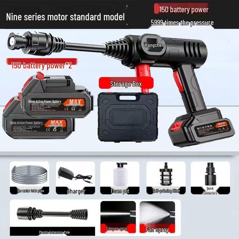 Rechargeable Cordless High-Pressure Car Washer with Powerful Lithium Battery
