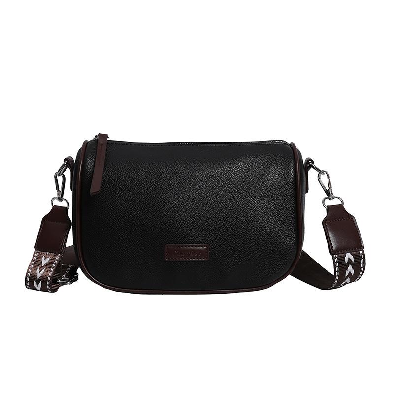 New Fashion Niche Design Wide Shoulder Underarm Pillow Bag Small Square Bag Women's Bag Trendy Simple Single Shoulder Oblique Span Bag