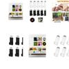 K1AE Pack of 6 Acrylic Clear Vinyls Wall Shelves Vertical Album Storage Solution Display Stand for Music Collections