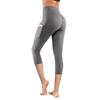 Leggings da yoga e fitness da donna, tasche laterali a vita alta, pantaloni attillati da donna per sport all'aria aperta