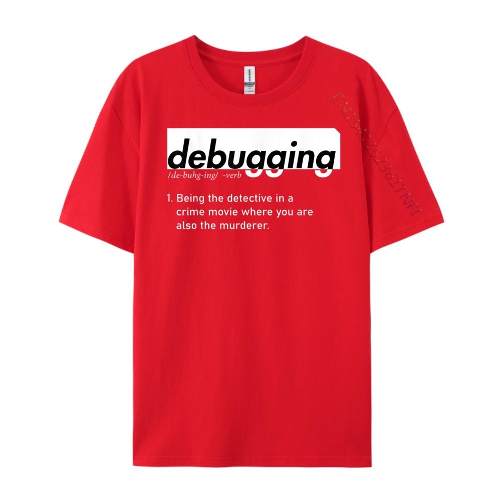 Отладка Определение Кодирование Программирование Компьютерный Бренд Футболка Модная и Трендовая Графические Футболки S