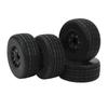 RC Short Course Truck Tires Strong Cushioning 1 10 RC Short Course Truck Wheel with Hex Adapter for ARRMA Black