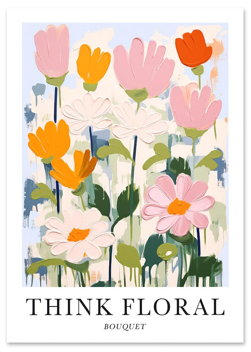 

Plakat kolorowe kwiaty florystyka 30x40 cm