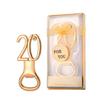 Golden Bottle Opener with Number Essential Beer Opener Tool for Any Celebration