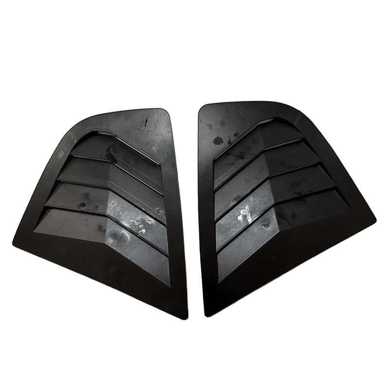 For Honda Fit Jazz 2009 2010 2011-2013 ABS Plastic Rear Window Quarter Louver Cover Side Vent Trim Car Adhesive Accessories