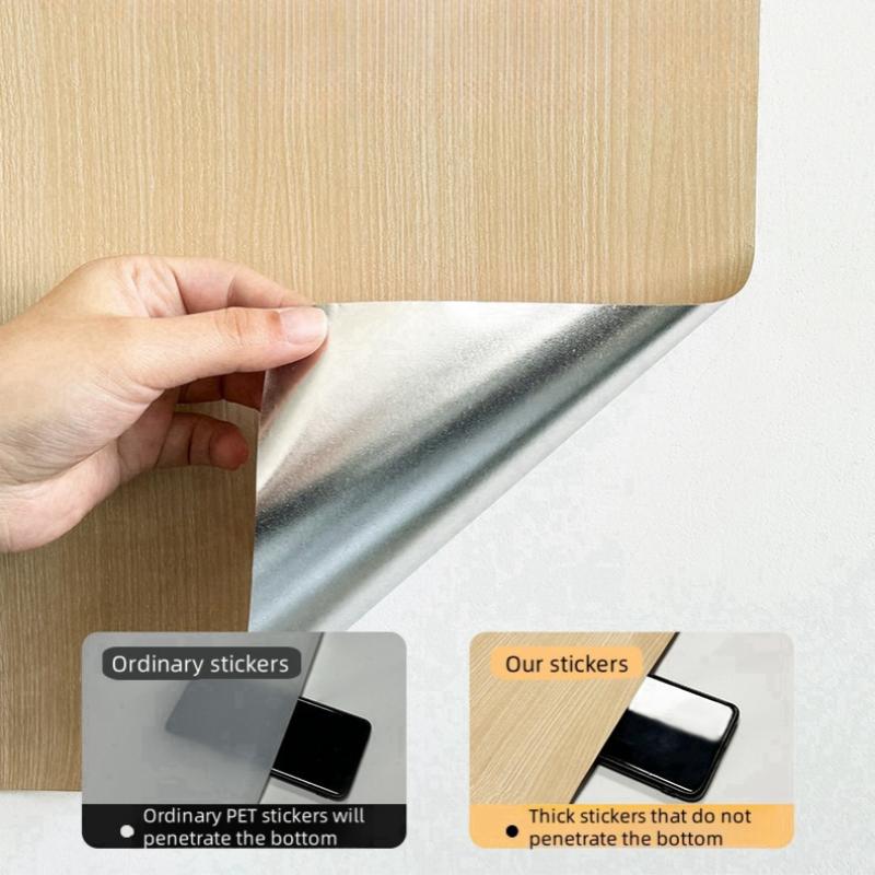 40CM Furniture Renovation Stickers Self-adhesive Wood Grain Stickers Wallpaper Cabinets Wooden Doors Tabletops Wall Sticker